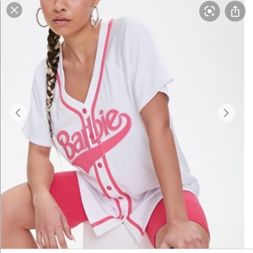 Forever 21 Barbie Baseball Tee